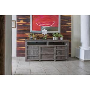 Gray TV Stand Fits TV's up to 70 in. with Shelves;Cabinet;Storage