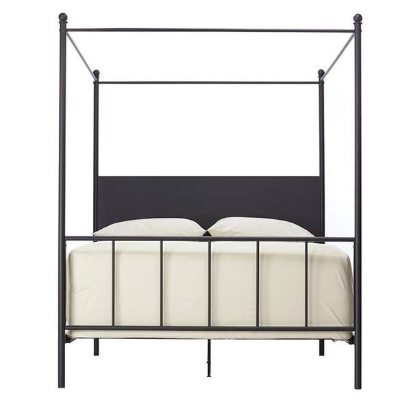 Unbranded - Cove Black King-Size Canopy Bed