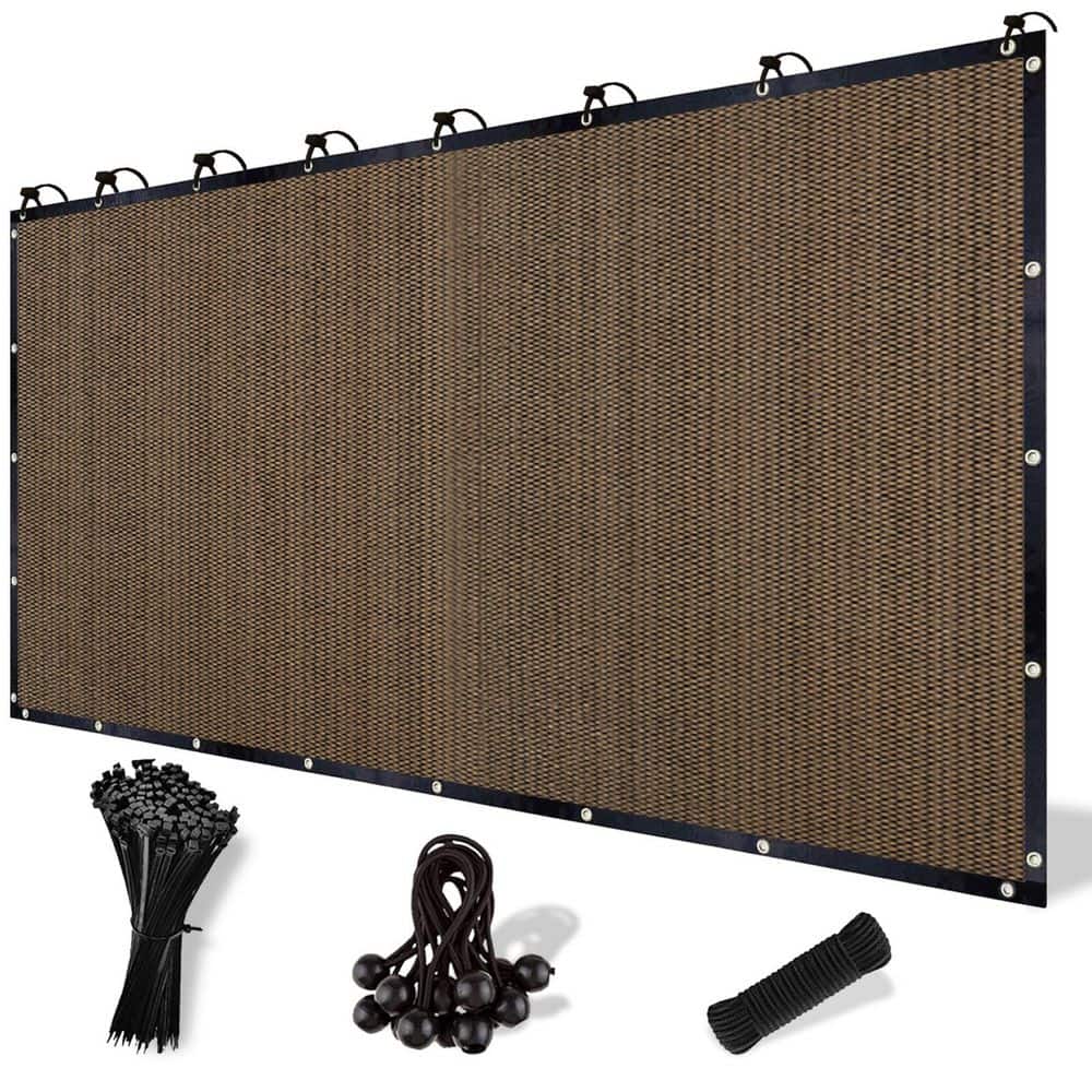 8 ft. x 12 ft. Pergola Shade Cover Canopy with Grommets Mesh Tarp Sun Scree