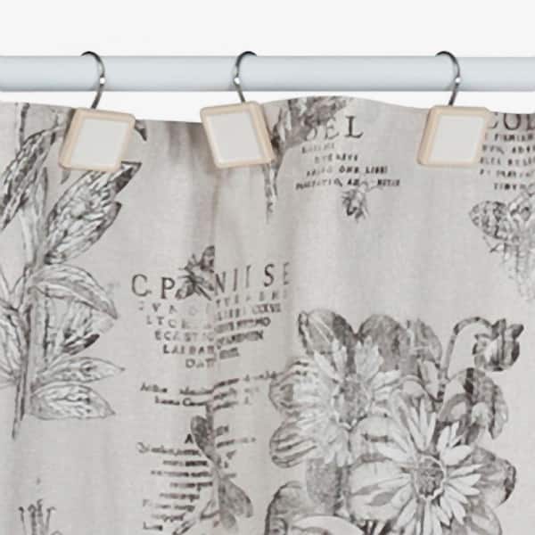 Creative Bath Sketchbook Shower Curtain, Fishing Themed Shower Curtain Hooks
