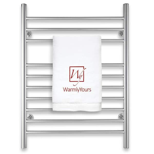 Infinity 10-Bars Plug-In & Hardwire 120 V 32 in . Towel Warmer in Polished Stainless Steel