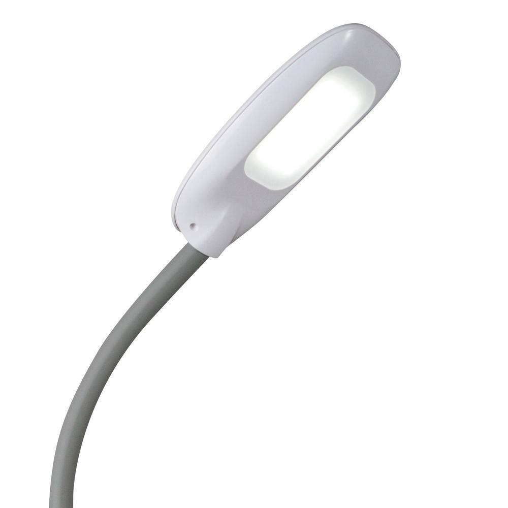 ClearSun White LED Floor Lamp with Adjustable Magnifier - 22.5"