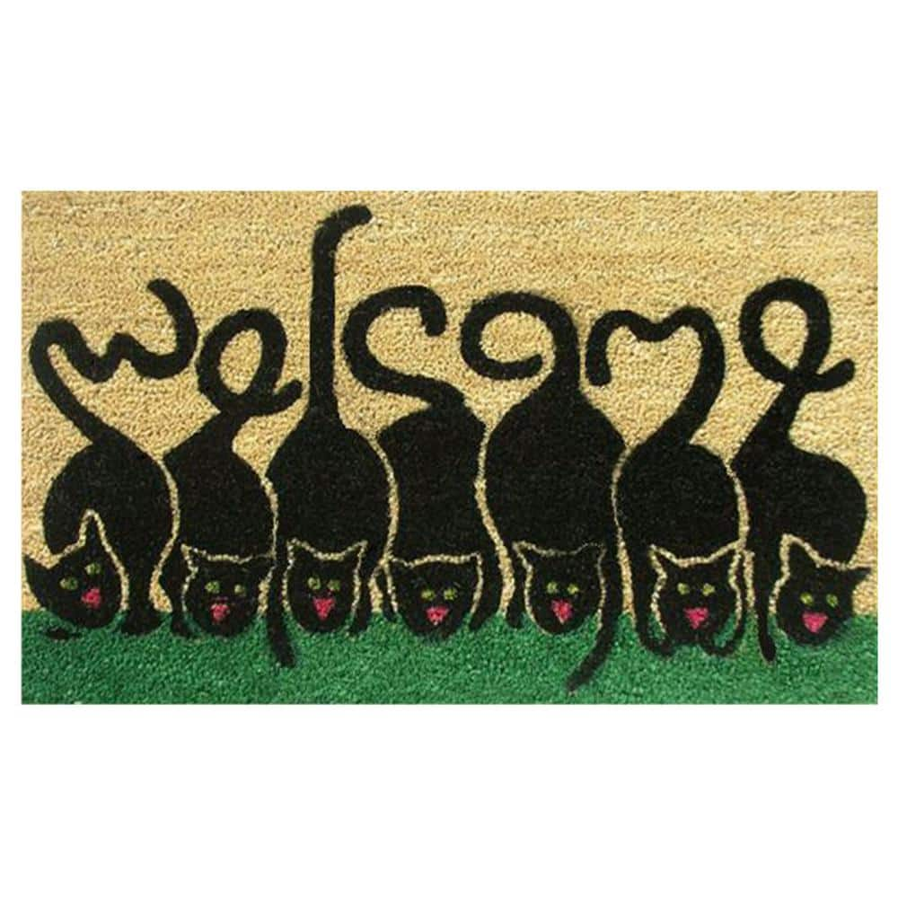 Calloway Mills Cats Welcome Outdoor Doormat 17  x 29