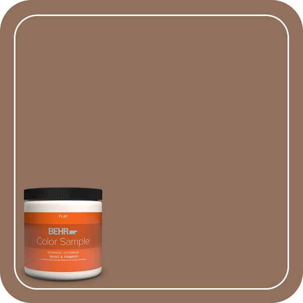 BEHR PREMIUM PLUS 8 oz. #N240-6 Wild Mustang Flat Interior