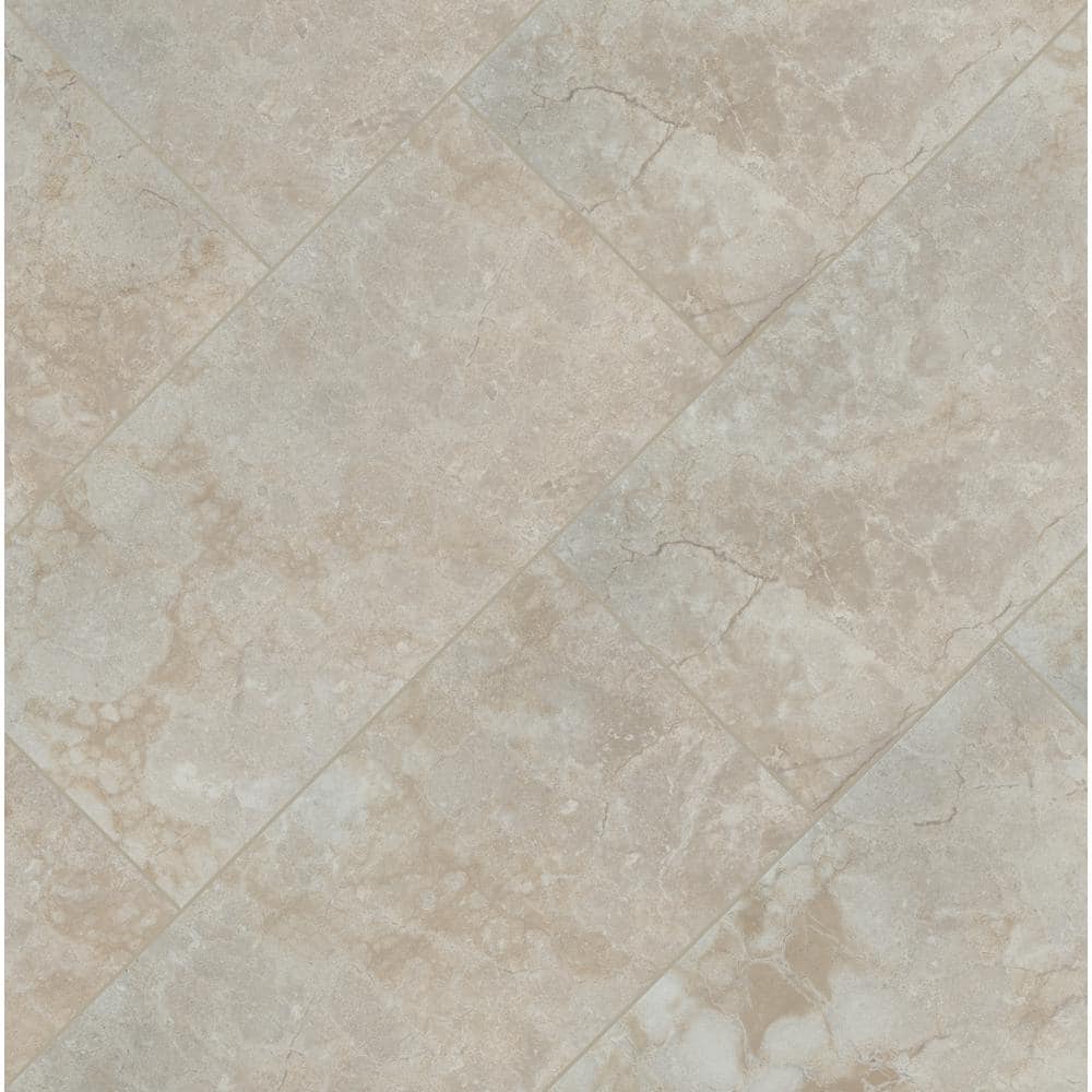 Ansello Ivory Large 12" x 24" Matte Ceramic Tile