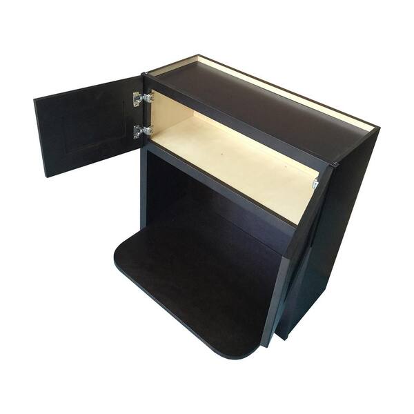 Plywell Ready to Assemble 30x42x12 in. Shaker Microwave Wall Cabinet in Espresso