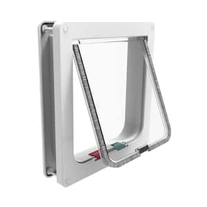 Large White Cat Flap, Pets up to 20 lbs.