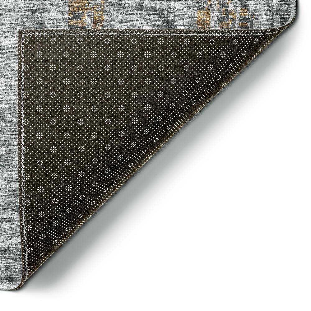 Gray 10' x 14' Flat Woven Abstract Chenille Area Rug