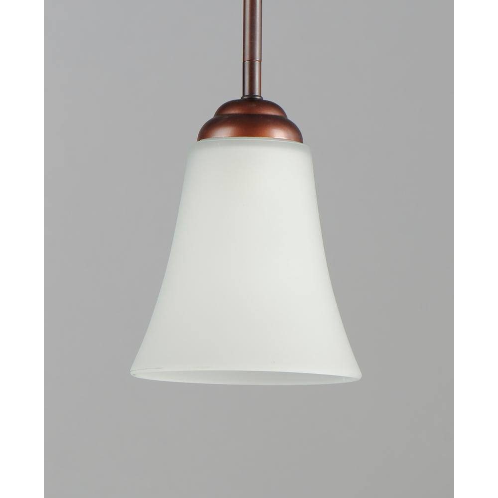 Vital Oil Rubbed Bronze Mini Pendant with Frosted Glass Shade