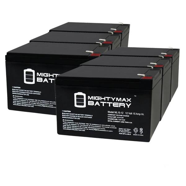 MIGHTY MAX BATTERY 12V 15AH F2 Replaces Shoprider XtraLite Jiffy UL7WR