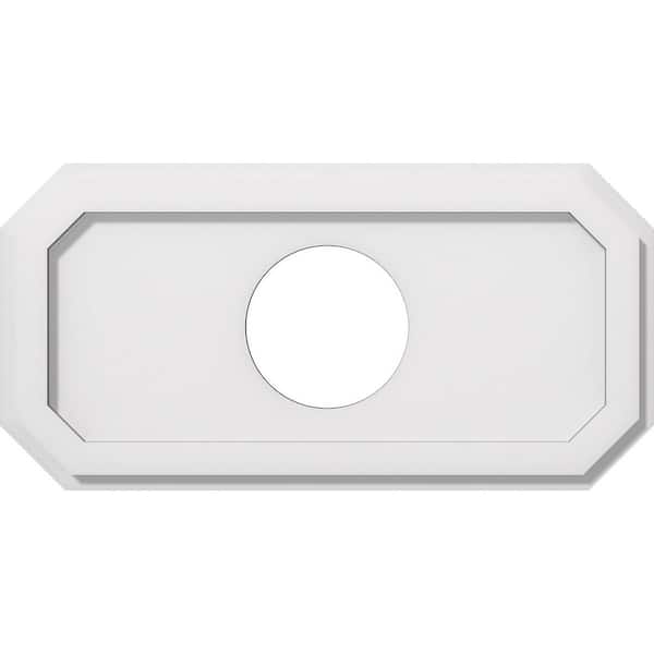 1 in. x 20 in. x 10 in. PVC Medallion Moulding