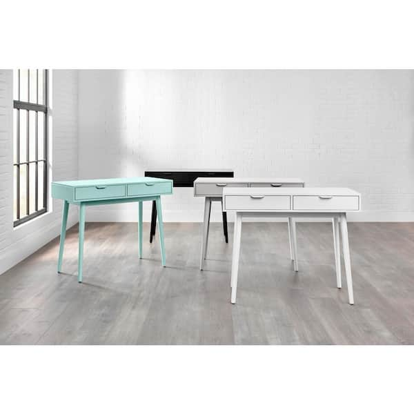 amerlin seafoam wood vanity desk