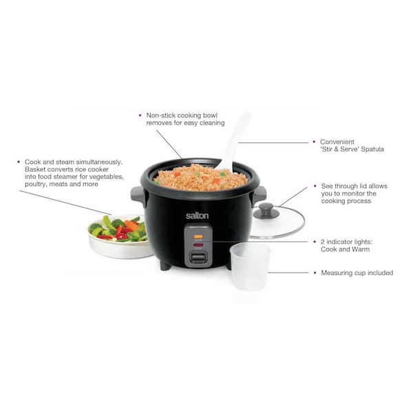 Rice Cooker and Steamer Black and Decker 6 Cup Rice Vegetables RC3406 NIB