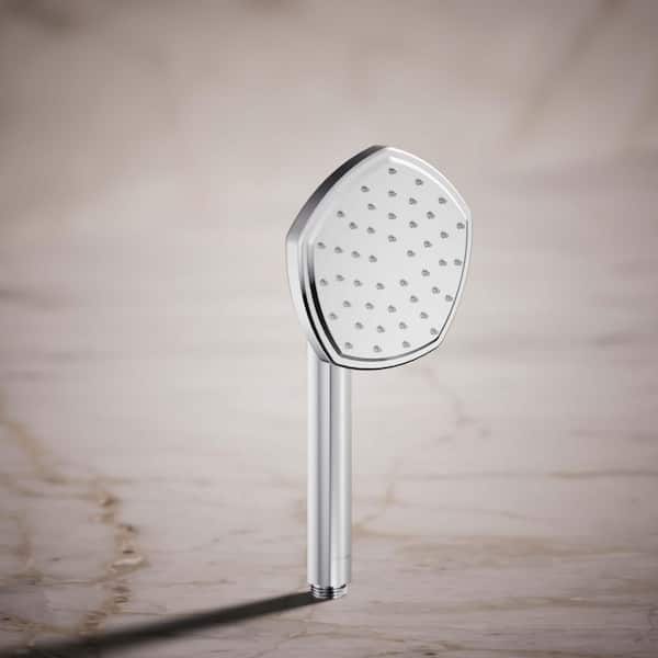 Occasion 1-Spray Patterns with 1.75 GPM 5 in. Wall Mount Handheld Shower Head in Polished Chrome