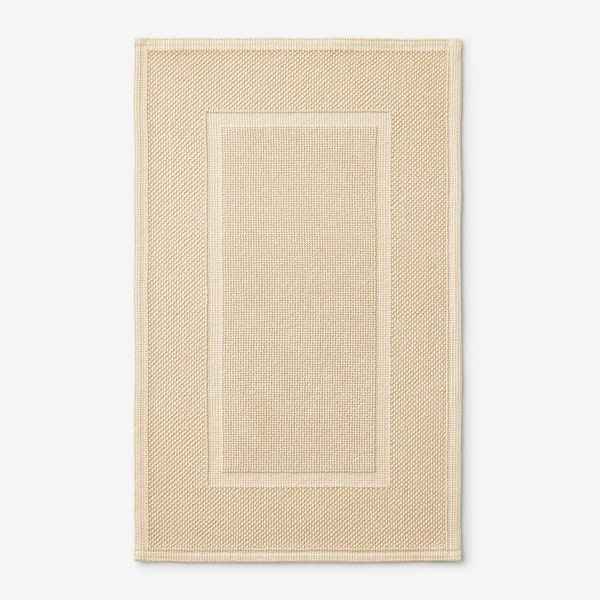 The Company Store Legends Luxury Sterling Cornsilk 40 in. x 24 in. Cotton Bath Mat