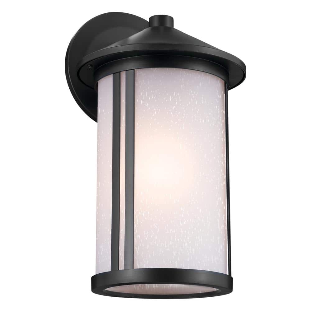Lombard 16.5 in. 1-Light Black Outdoor Hardwired Wall Lantern Sconce with No Bulbs Included (1-Pack) price history on PriceWatchPro