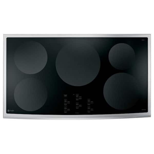 GE Profile 36 in. Smooth Top Electric Induction Cooktop in Stainless Steel with 5 Elements
