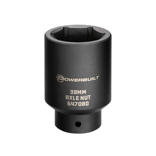 1/2 in. Drive 38 MM Axle Nut Socket