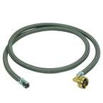 3/8 in. Compression x 3/4 in. Garden Hose Swivel Elbow x 60 in. Braided Polymer Dishwasher Connector