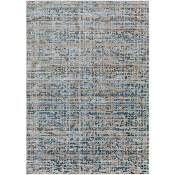 Livabliss Miyah Blue 5 ft. x 7 ft. Indoor Area Rug