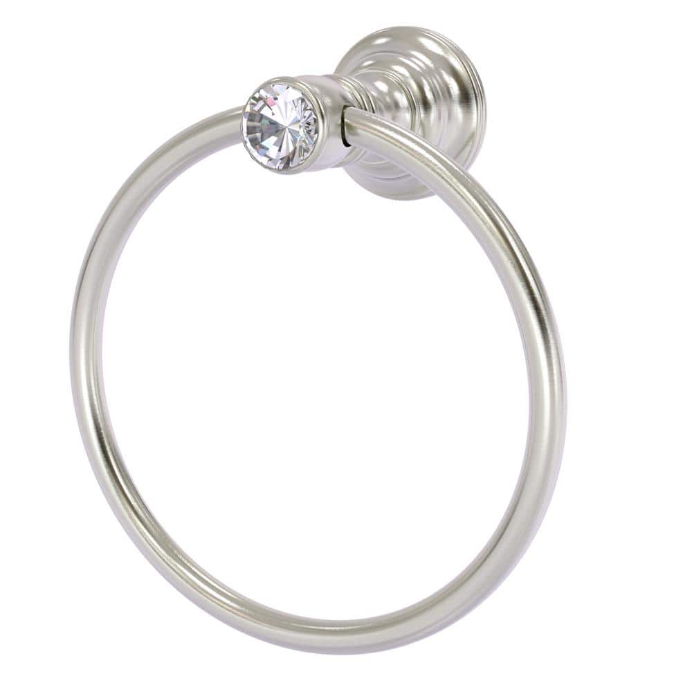 Carolina Crystal Wall Mounted Towel Ring in Satin Nickel price history on PriceWatchPro