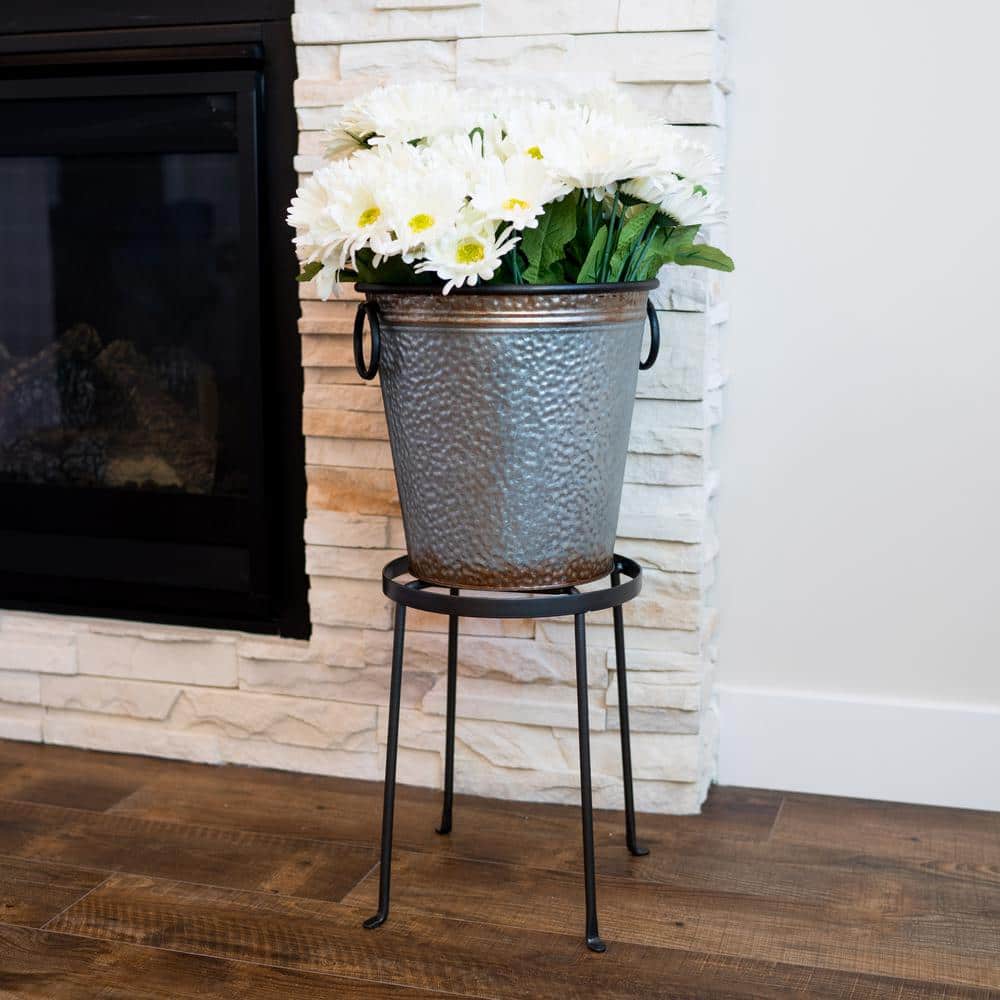 Argyle Black Wrought Iron 18" Plant Stand