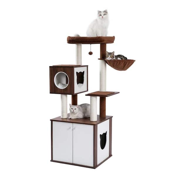 Cat Tree House Modern Cat Home Cat Tower Scratching Post Large or