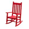 BplusZ Red Wood Child's Outdoor Rocking Chair Kid's Porch Rocker KD ...