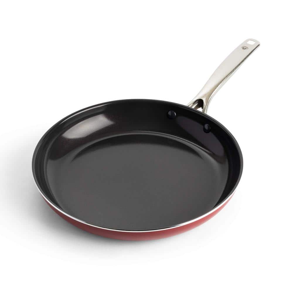 12 in. Aluminum Diamond Infused Toxin-free Nonstick Hard Coating Non-Induct