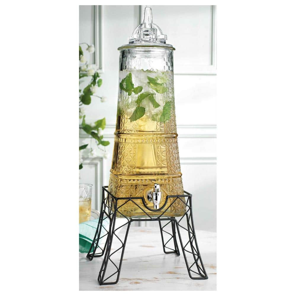 French Home 6 qt. Recycled Glass Beverage Dispenser M5035 - The Home Depot