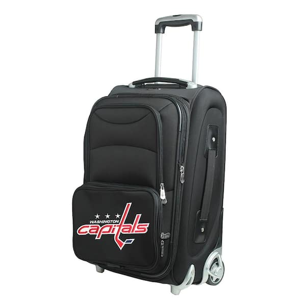Denco NHL Washington Capitals 21 in. Black Carry-On Rolling Softside Suitcase