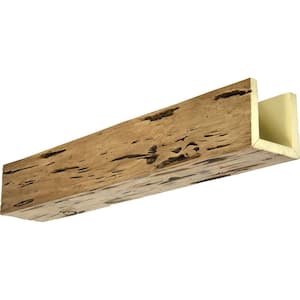 10 in. x 8 in. x 16 ft. 3-Sided (U-Beam) Pecky Cypress Premium Aged Faux Wood Ceiling Beam