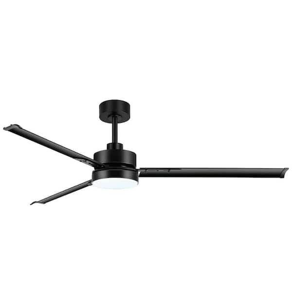 Sky Hog Hugger 65 in. Ceiling Fan with 3 Aluminum Blades, 3-Color Light, 6-Speed Remote Control and Timer with Memory Function