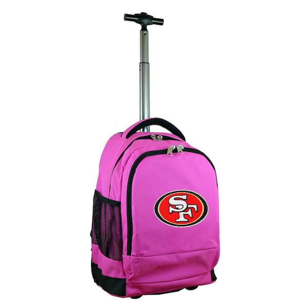 Denco NFL San Francisco 49ers 19 in. Pink Wheeled Premium Backpack  NFSFL780_PK - The Home Depot