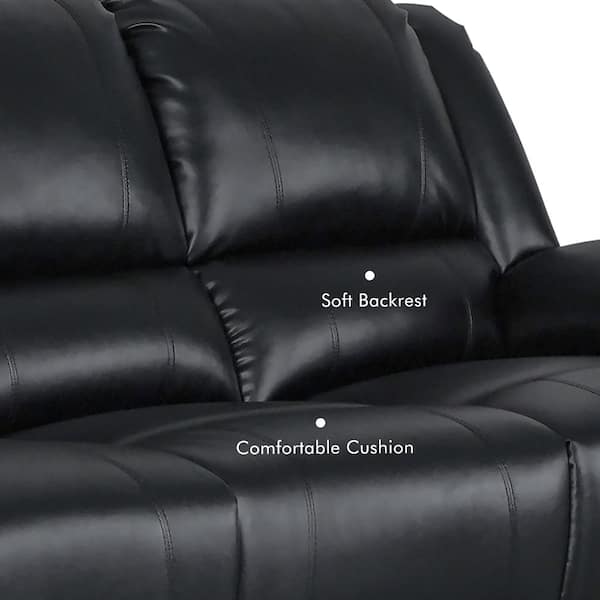 Ellesophas 131 in. 7 Pieces Modular Modern Faux Leather Manual