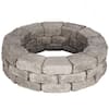 Pavestone RumbleStone 39 in. x 10.5 in. Tree Ring Kit in Greystone ...