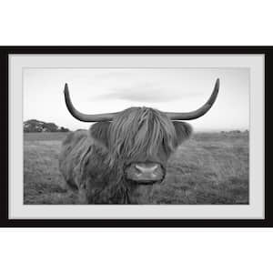 Kate and Laurel Sylvie B&W Highland Cow No. 1 by Amy Peterson
