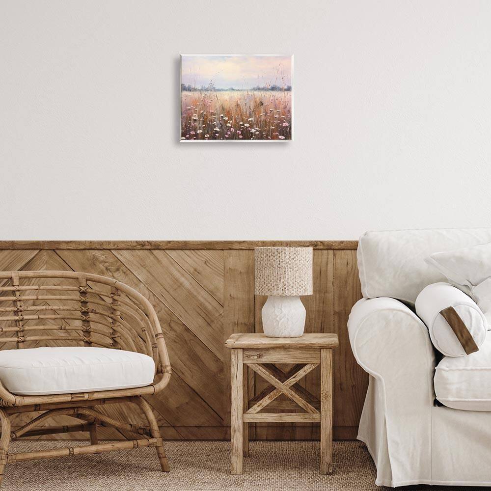 Neutral Tone Wildflower Field by Arlington Prints Unframed Nature Graphic Art Print 11 in. x 14 in. price history on PriceWatchPro