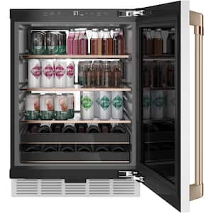 Smart 24 in. 14-Bottle Wine and 126-Can Beverage Cooler in Matte White