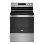 30 in. 5.3 cu. ft. Electric Range with 5-Elements and Frozen Bake Technology in Fingerprint Resistant Stainless Steel