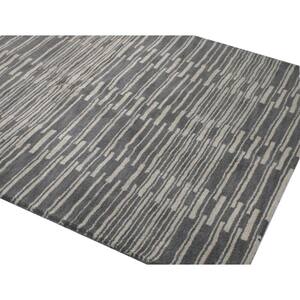 Chelsea Grey 8 ft. x 10 ft. (7'6" x 9'6") Striped Contemporary Area Rug