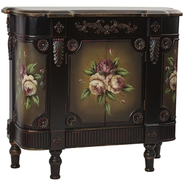 Brown French Vintage Floor Cabinet