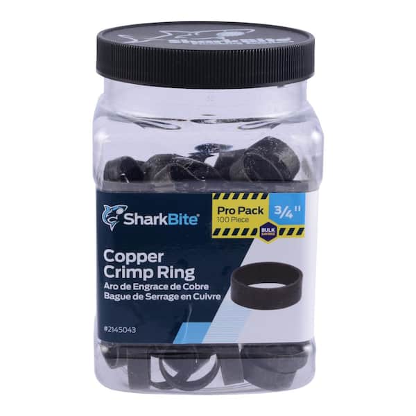 Sharkbite 3/4" Copper Crimp Ring 100 Pack 