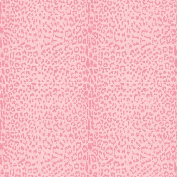 The Wallpaper Company 56 sq. ft. Pink Pastel Animal Print Wallpaper