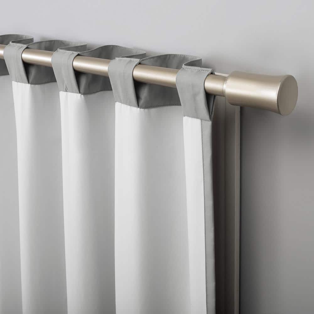 Silver Gray Blackout Thermal Back Tab Curtain Panel