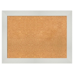 Mosaic White Natural Corkboard 32 in. x 24 in. Bulletin Board Memo Board