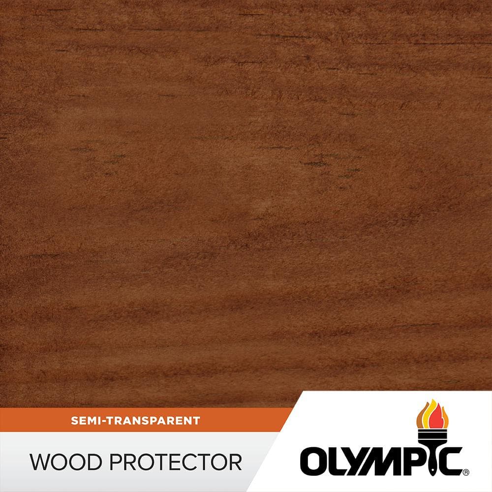 Reviews for Olympic Wood Protector 1 gal. ST-2022Russet Exterior Semi ...