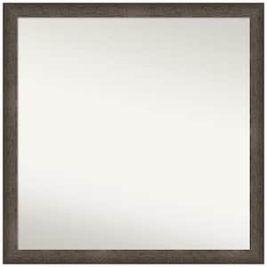 Dappled Light Bronze Narrow 28.75 in. x 28.75 in. Non-Beveled Modern Square Wood Framed Wall Mirror in Bronze