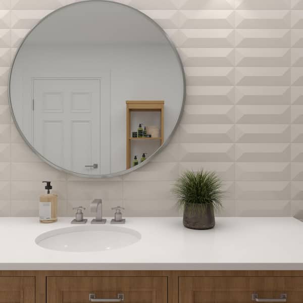 LuxeCraft Olympus Glossy 4-1/4 in. x 12-7/8 in. Glazed Ceramic Wave Crest Wall Tile (501 sq. ft./Pallet)