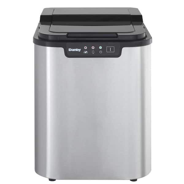 Danby 25 lbs. Portable Countertop Ice Maker in Stainless Steel